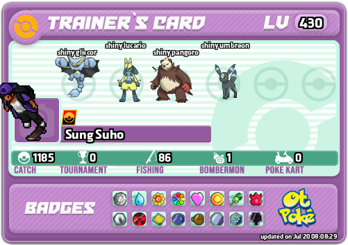 Sung Suho Card otPokemon.com