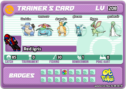 Red Igris Card otPokemon.com