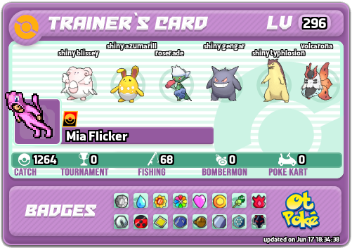 Mia Flicker Card otPokemon.com