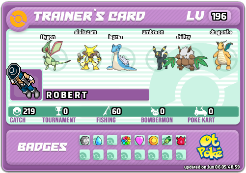 R O B E R T Card otPokemon.com