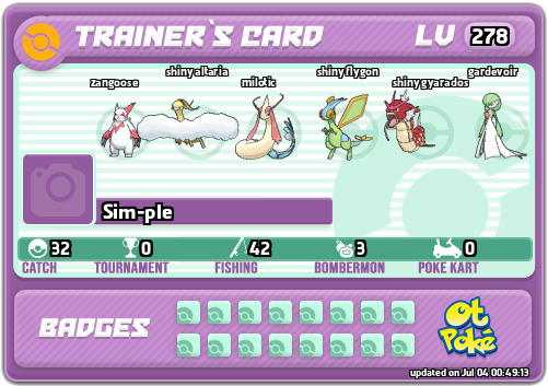 Sim-ple Card otPokemon.com