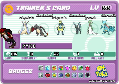 P Y K E Card otPokemon.com