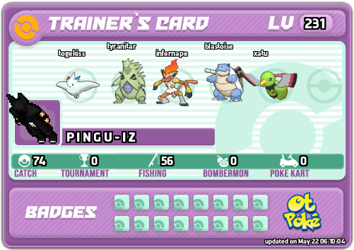 P I N G U - I Z Card otPokemon.com