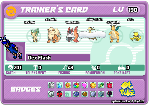 Dex Flash Card otPokemon.com