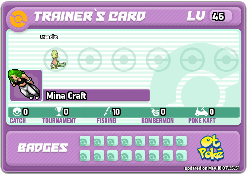 Mina Craft Card otPokemon.com