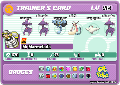 Mr Marmelada Card otPokemon.com