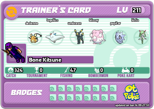 Bone Kitsune Card otPokemon.com