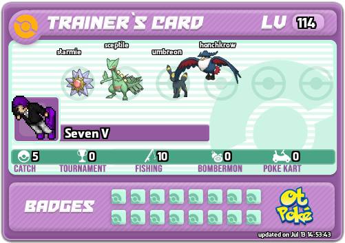 Seven V Card otPokemon.com