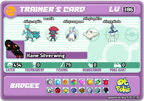 Kane Silverwing Card otPokemon.com