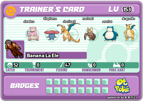 Banana La Ele Card otPokemon.com