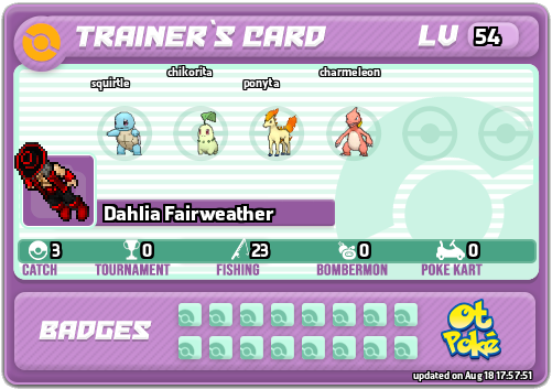 Dahlia Fairweather Card otPokemon.com