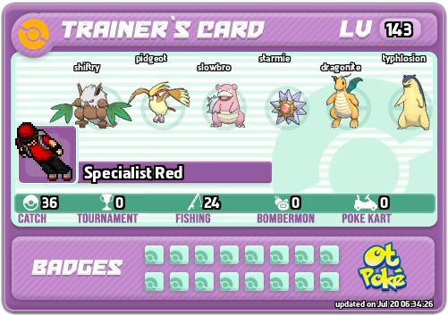 Specialist Red Card otPokemon.com