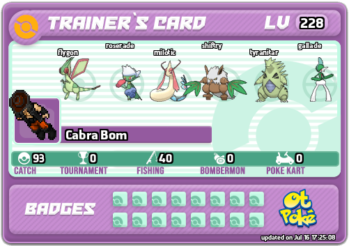 Cabra Bom Card otPokemon.com