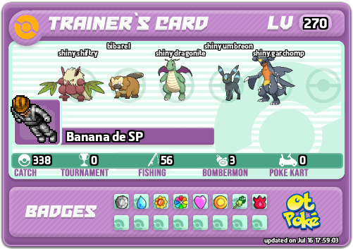 Banana de SP Card otPokemon.com
