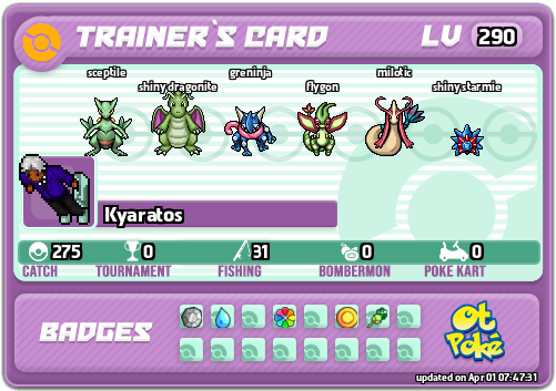 Kyaratos Card otPokemon.com