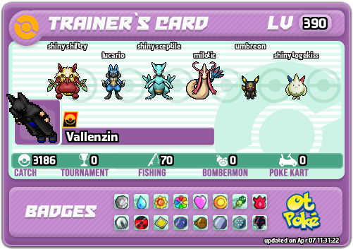 Vallenzin Card otPokemon.com