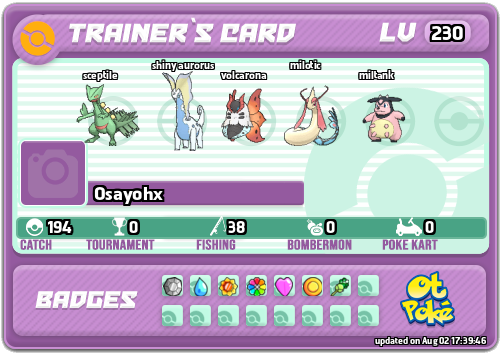 Osayohx Card otPokemon.com