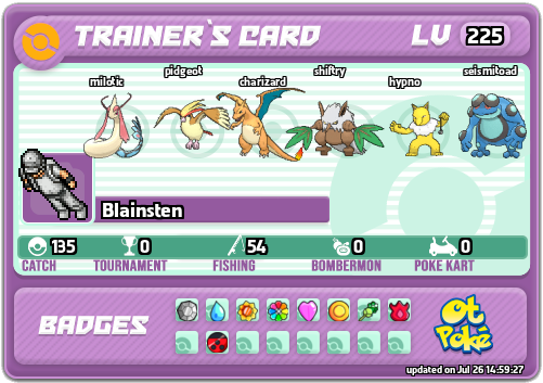 Blainsten Card otPokemon.com
