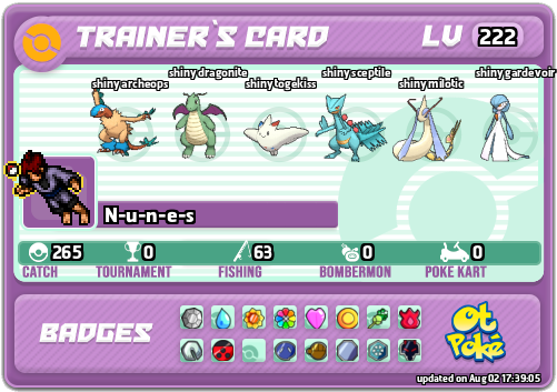 N-u-n-e-s Card otPokemon.com