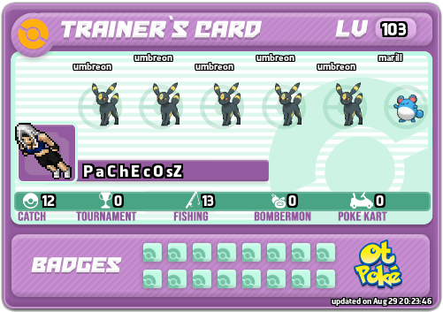 P a C h E c O sZ Card otPokemon.com
