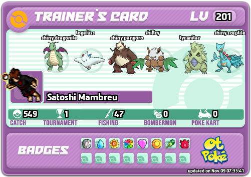Satoshi Mambreu Card otPokemon.com