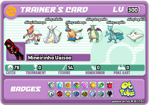 Mineirinho Uaisoo Card otPokemon.com