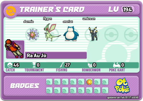 Ra Au Jo Card otPokemon.com