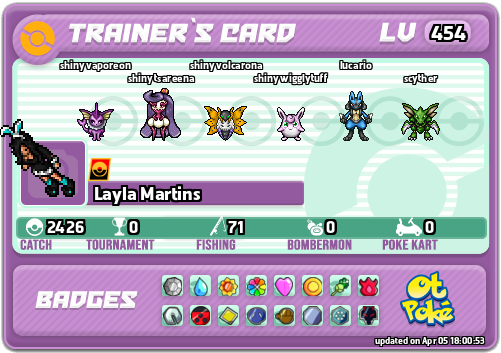 Layla Martins Card otPokemon.com