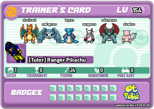 [Tutor] Ranger Pikachu Card otPokemon.com