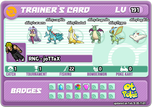 RNG - joTTaX Card otPokemon.com