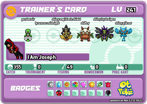 I Am Joseph Card otPokemon.com