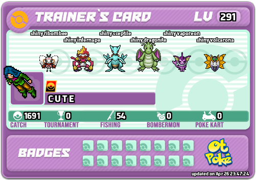 C U T E Card otPokemon.com