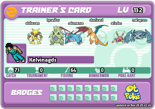 Kelvinagds Card otPokemon.com