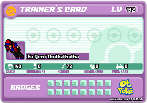 Eu Qero Thuthathutha Card otPokemon.com