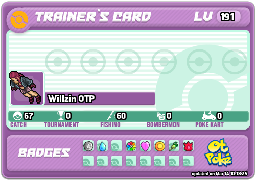 Willzin OTP Card otPokemon.com