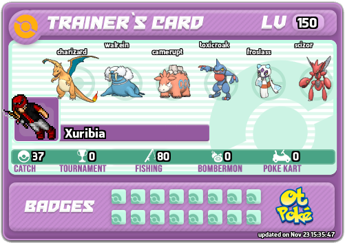 Xuribia Card otPokemon.com